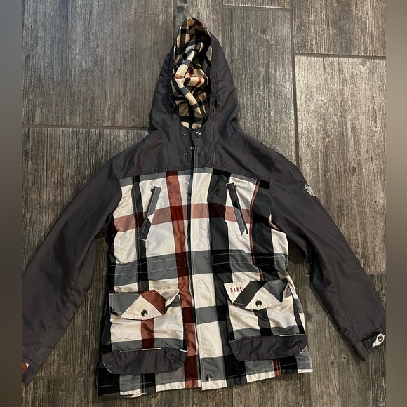 DAKS Other - DAKS Girls Lightweight Plaid Hooded Jacket Size 15y (165cm)